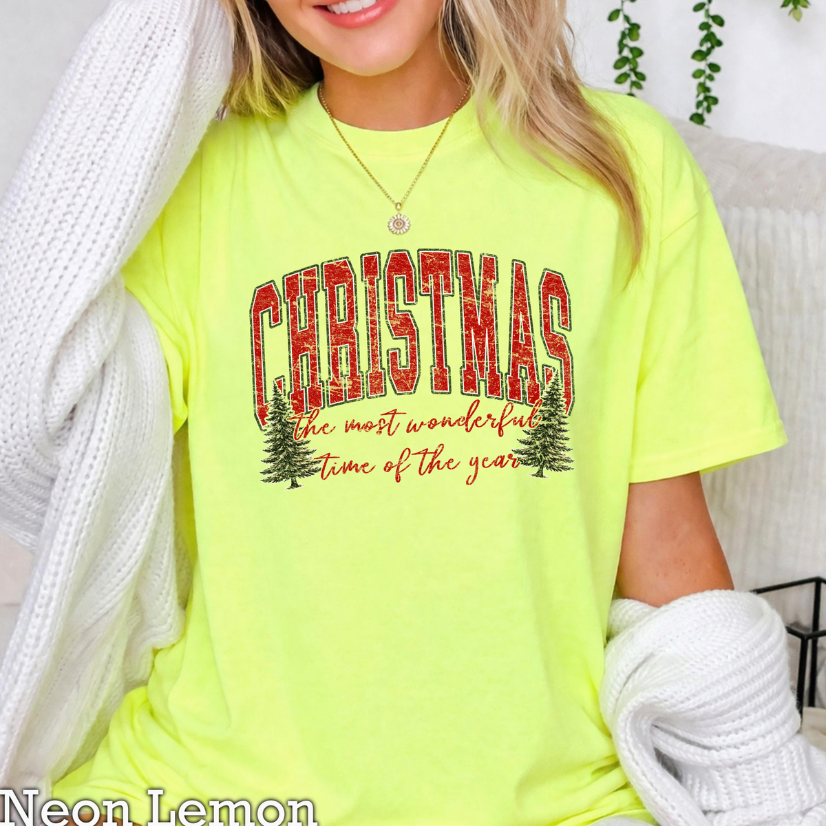 It's The Most Wonderful Time Of The Year Christmas Comfort Color Graphic Tee