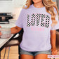 Checkered Loved John 3:16 Valentine’s Day Comfort Color Graphic Tee