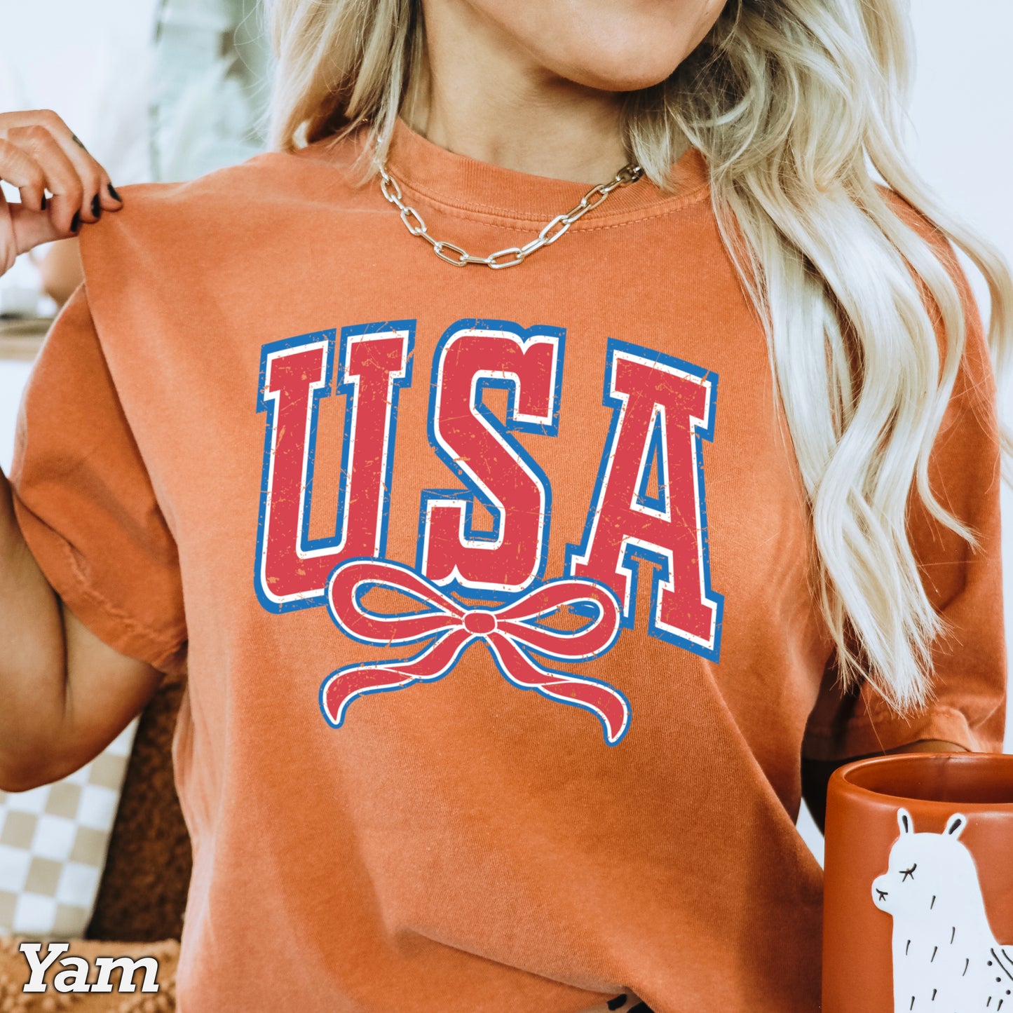 USA Coquette Comfort Color Graphic Tee