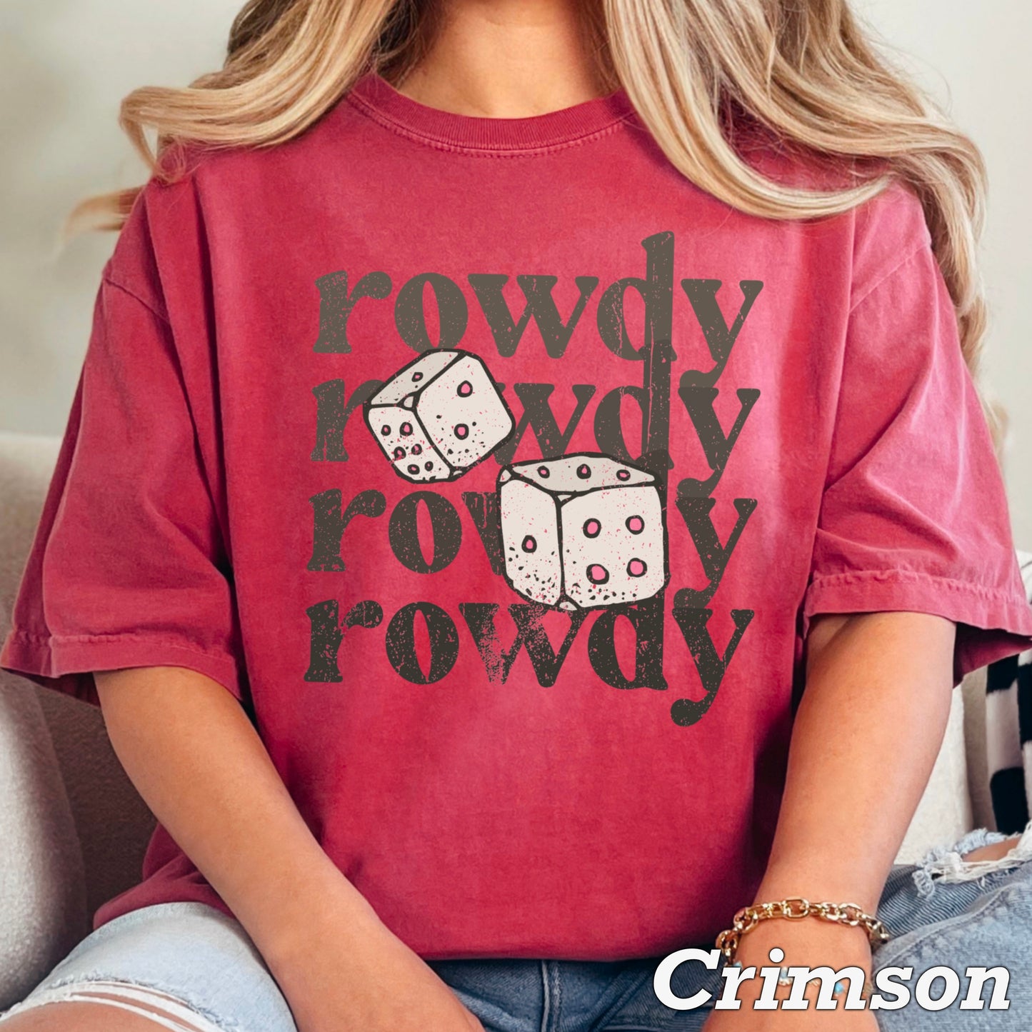 Rowdy Dice Comfort Color Graphic Tee