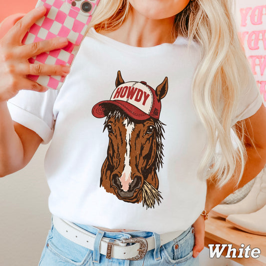 Howdy Horse Comfort Color Graphic Tee