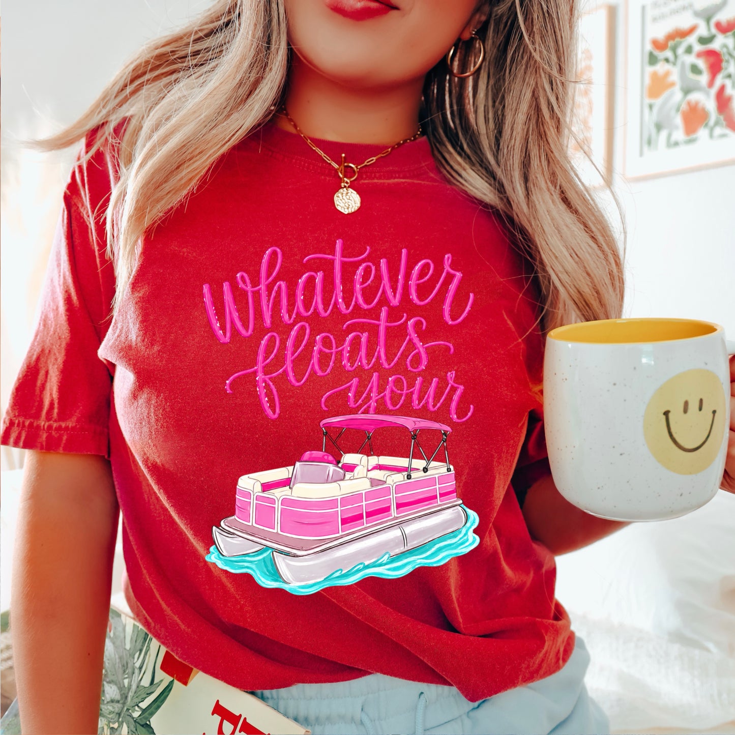 Whatever Floats Your Boat Comfort Color Graphic Tee