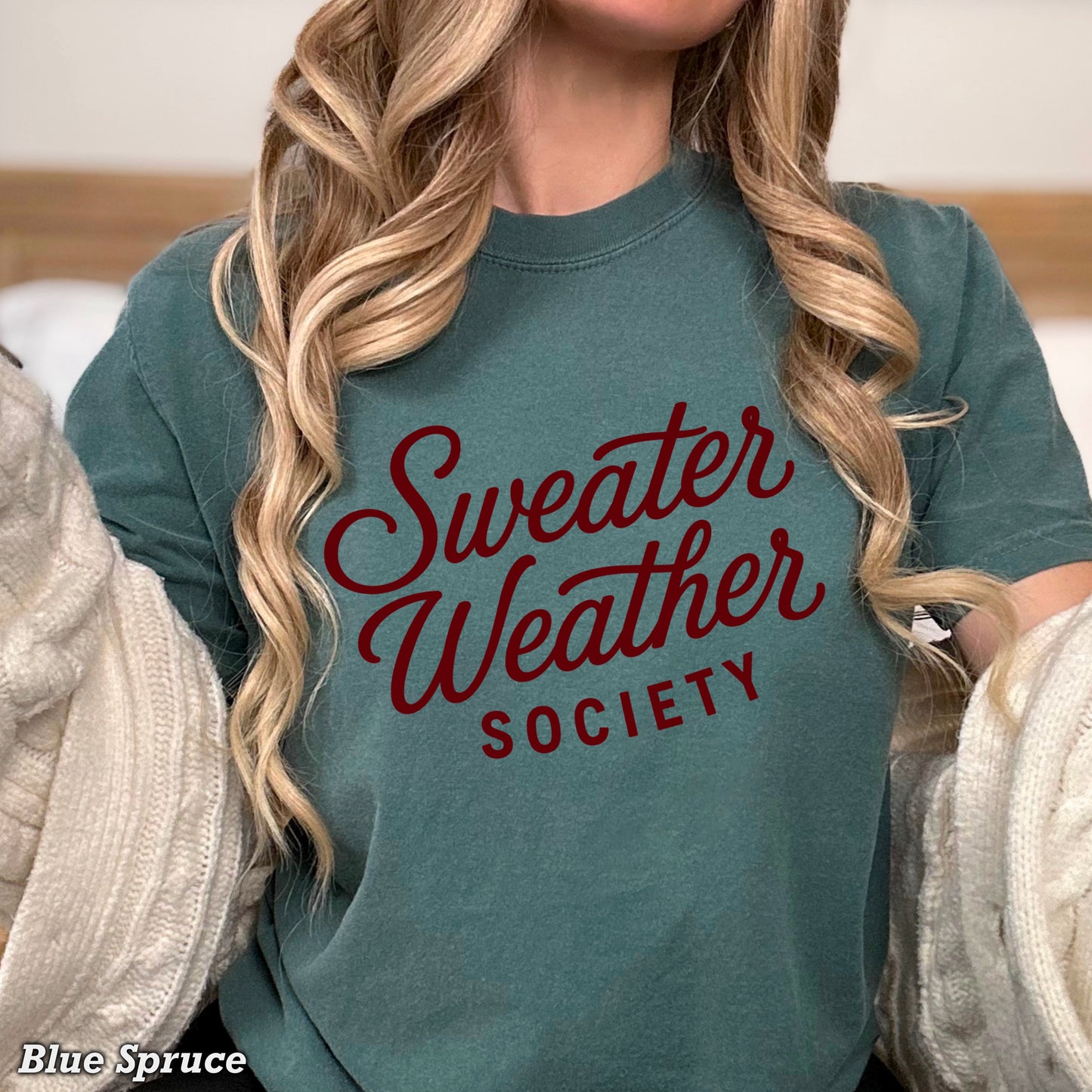 Sweater Weather Society Comfort Color Graphic Tee