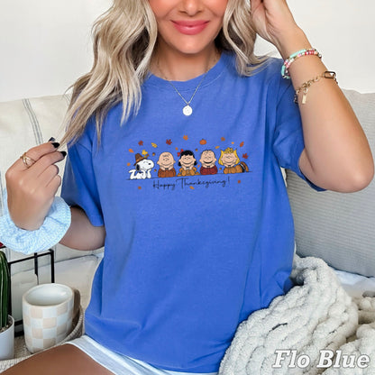 Happy Thanksgiving Comfort Color Graphic Tee