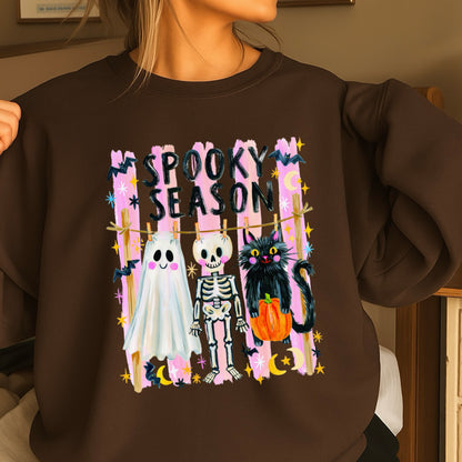 Spooky Season Halloween Crewneck Sweatshirt