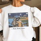 I Live Here Now Raccoon Baseball Crewneck Sweatshirt