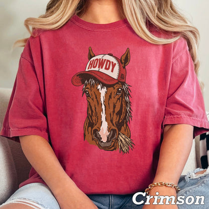 Howdy Horse Comfort Color Graphic Tee