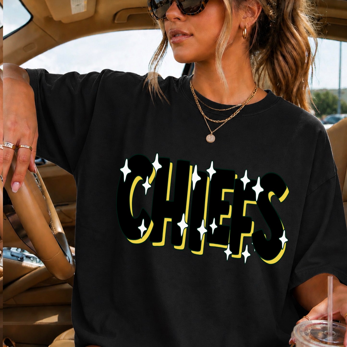 Chiefs  Comfort Color Graphic Tee