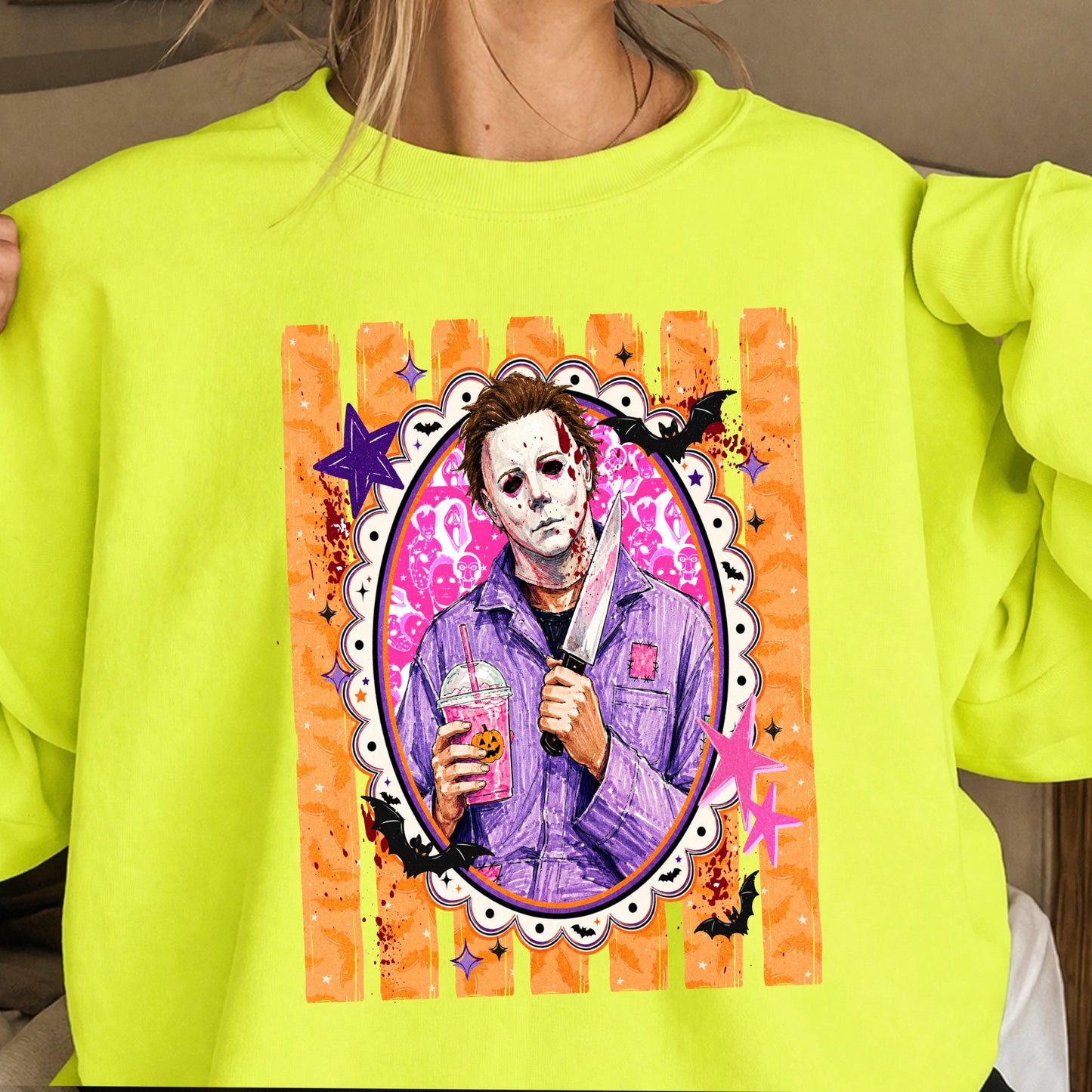 Horror Film Character Crewneck Sweatshirt