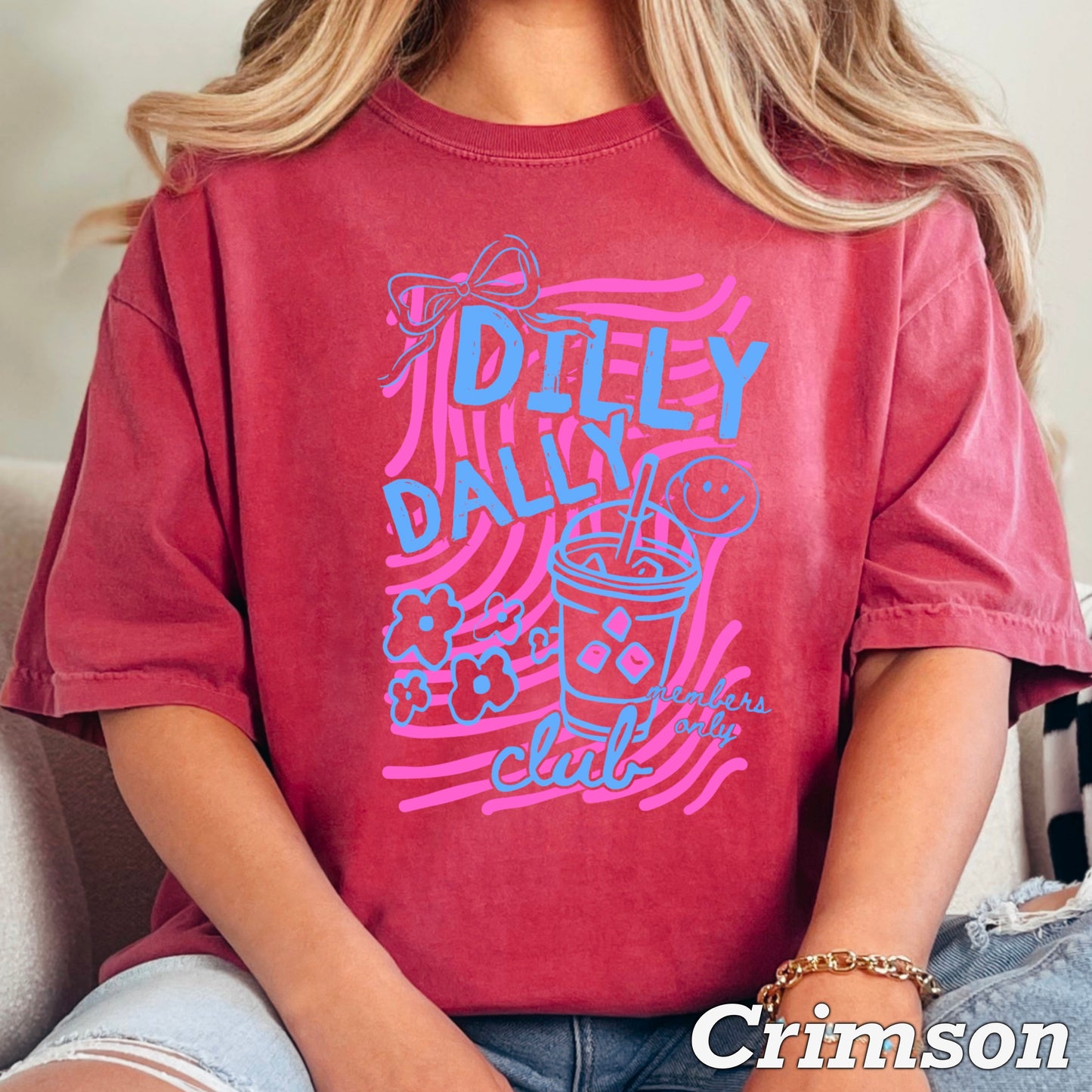 Dilly Dally Club Comfort Color Graphic Tee