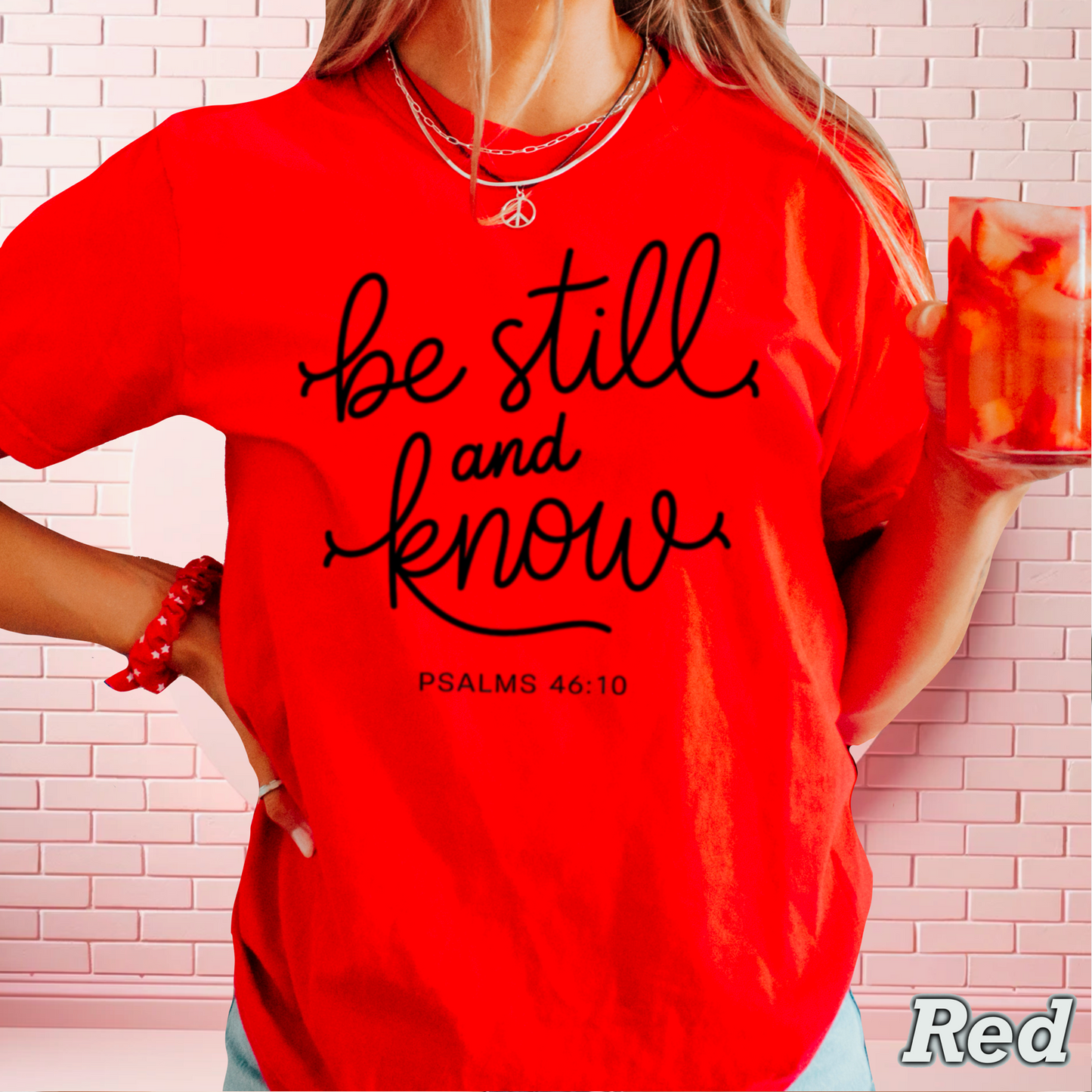 Be Still And Know Comfort Color Graphic Tee