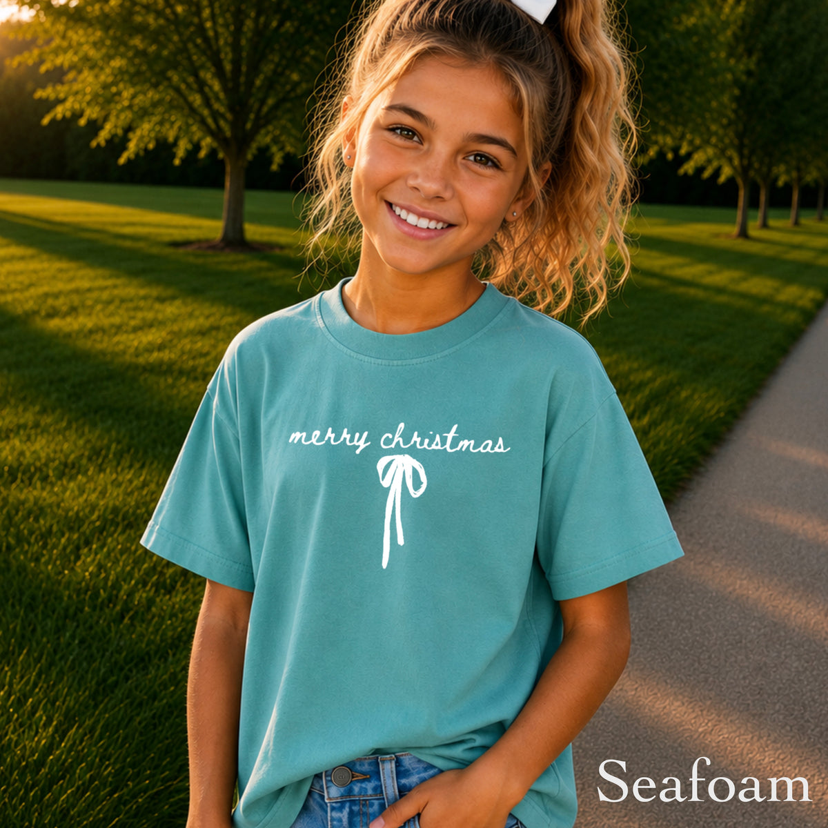 Merry Christmas Youth Comfort Color T-Shirt
