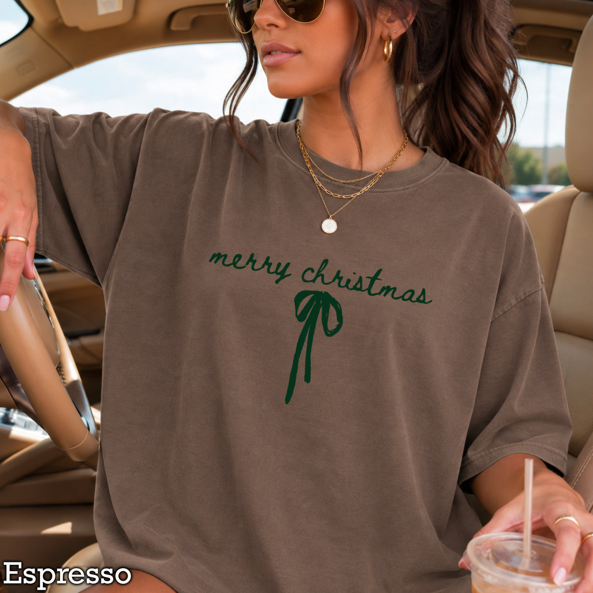 Merry Christmas Comfort Color Graphic Tee