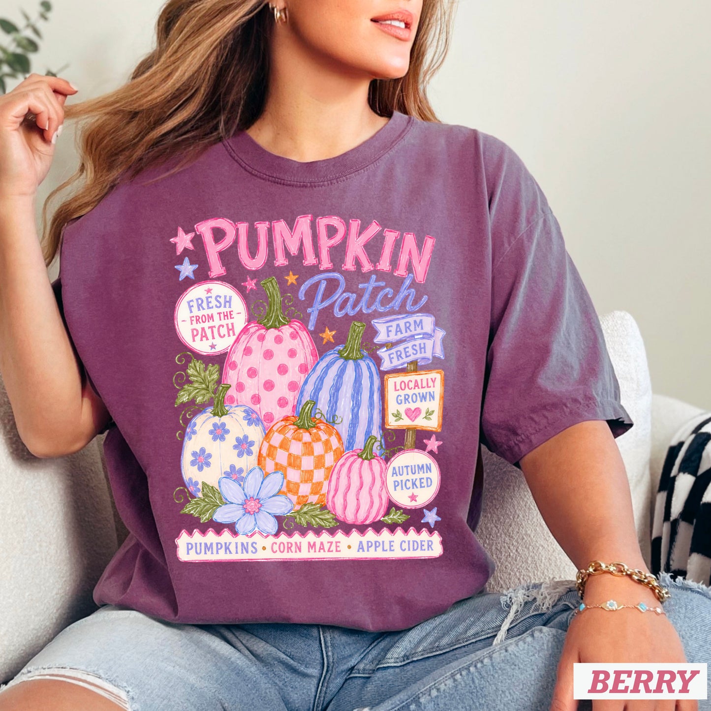 Pumpkin Patch Comfort Color Graphic Tee