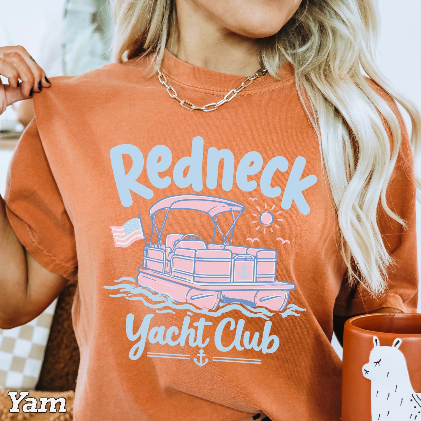 Redneck Yacht Club Comfort Color Graphic Tee
