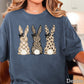 Easter Rabbit Trio Easter Comfort Color Graphic Tee