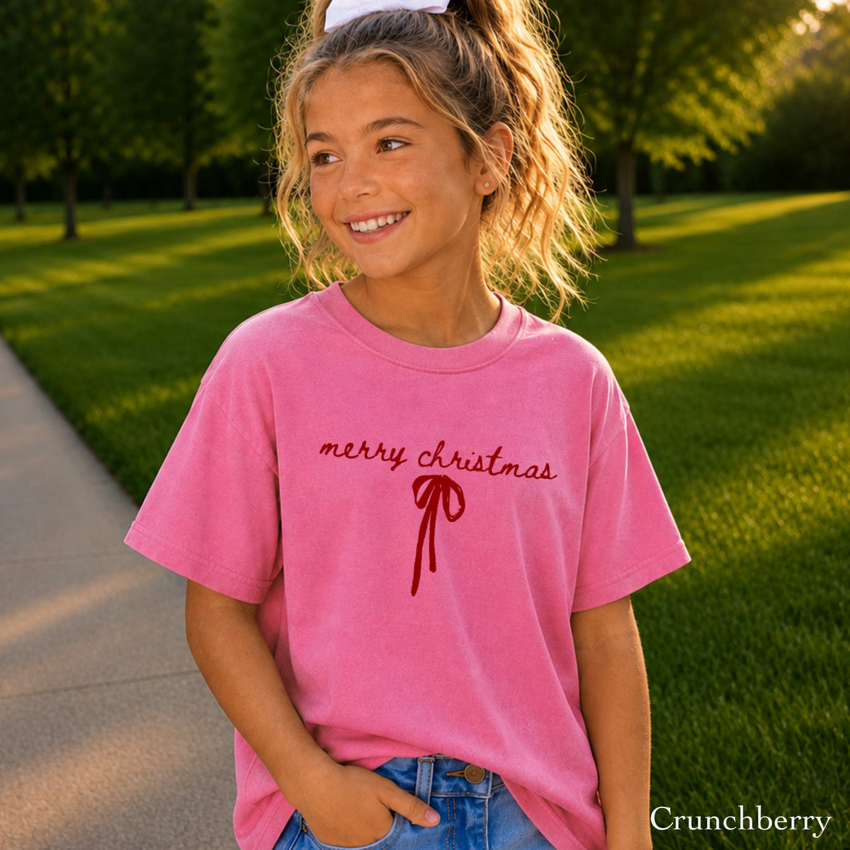 Merry Christmas Youth Comfort Color T-Shirt