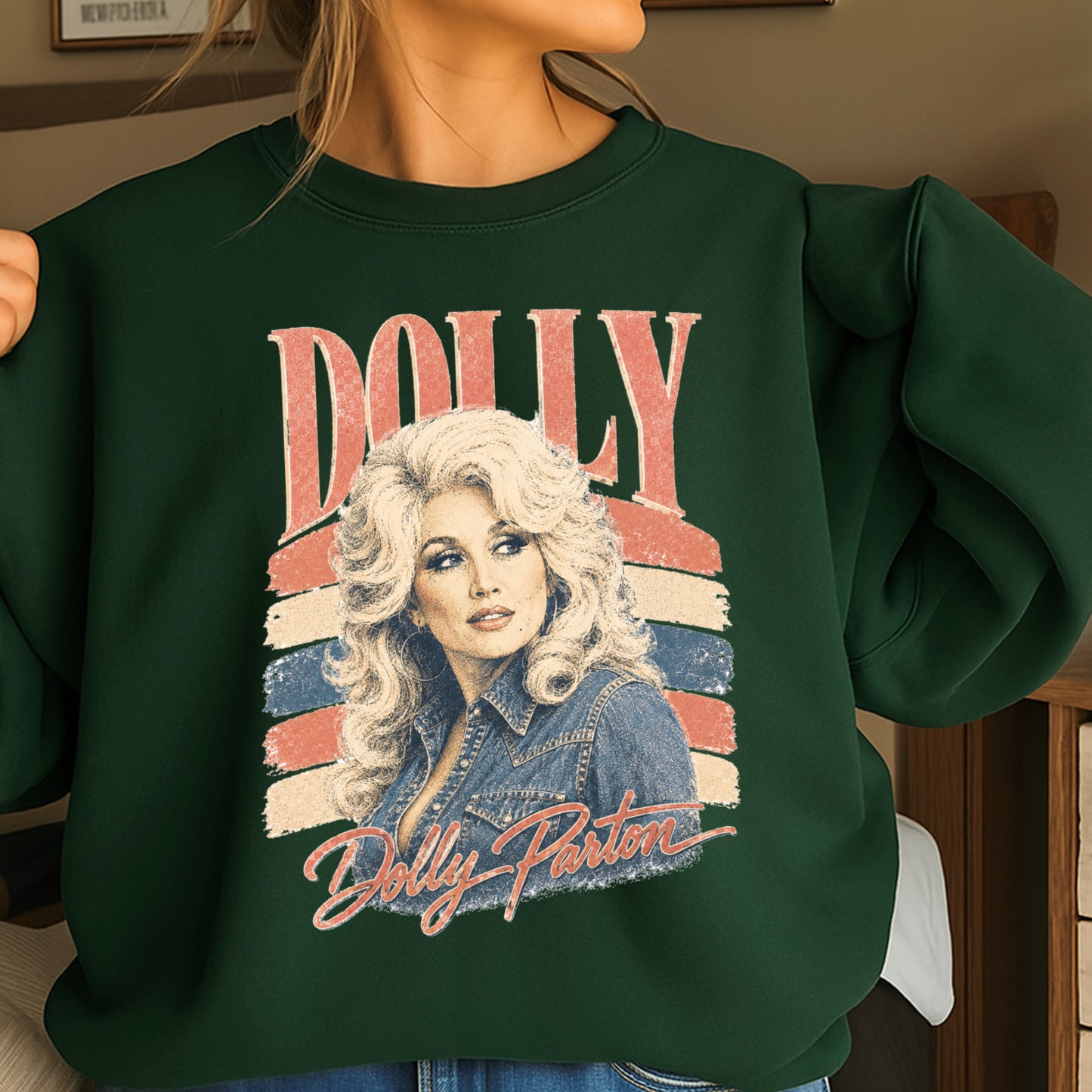 Retro Dolly Crewneck Sweatshirt