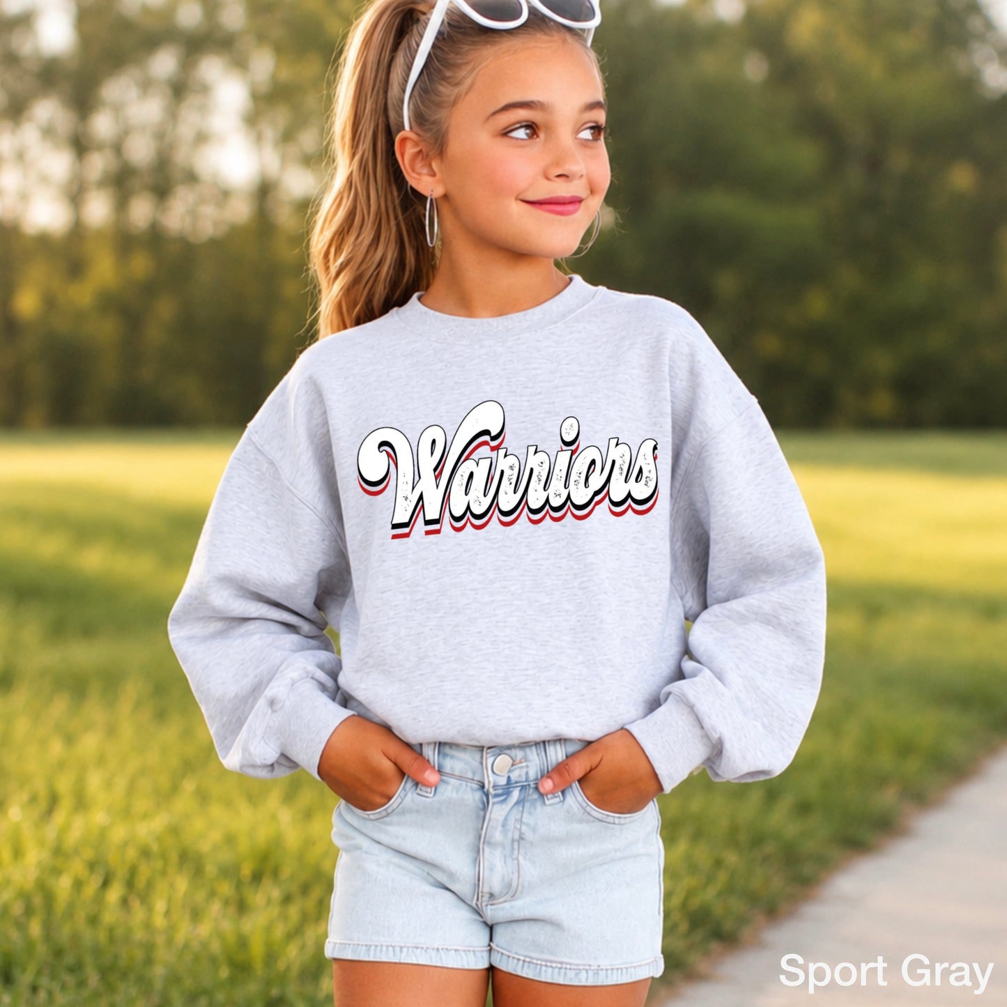 Warriors Youth Crewneck Sweatshirt