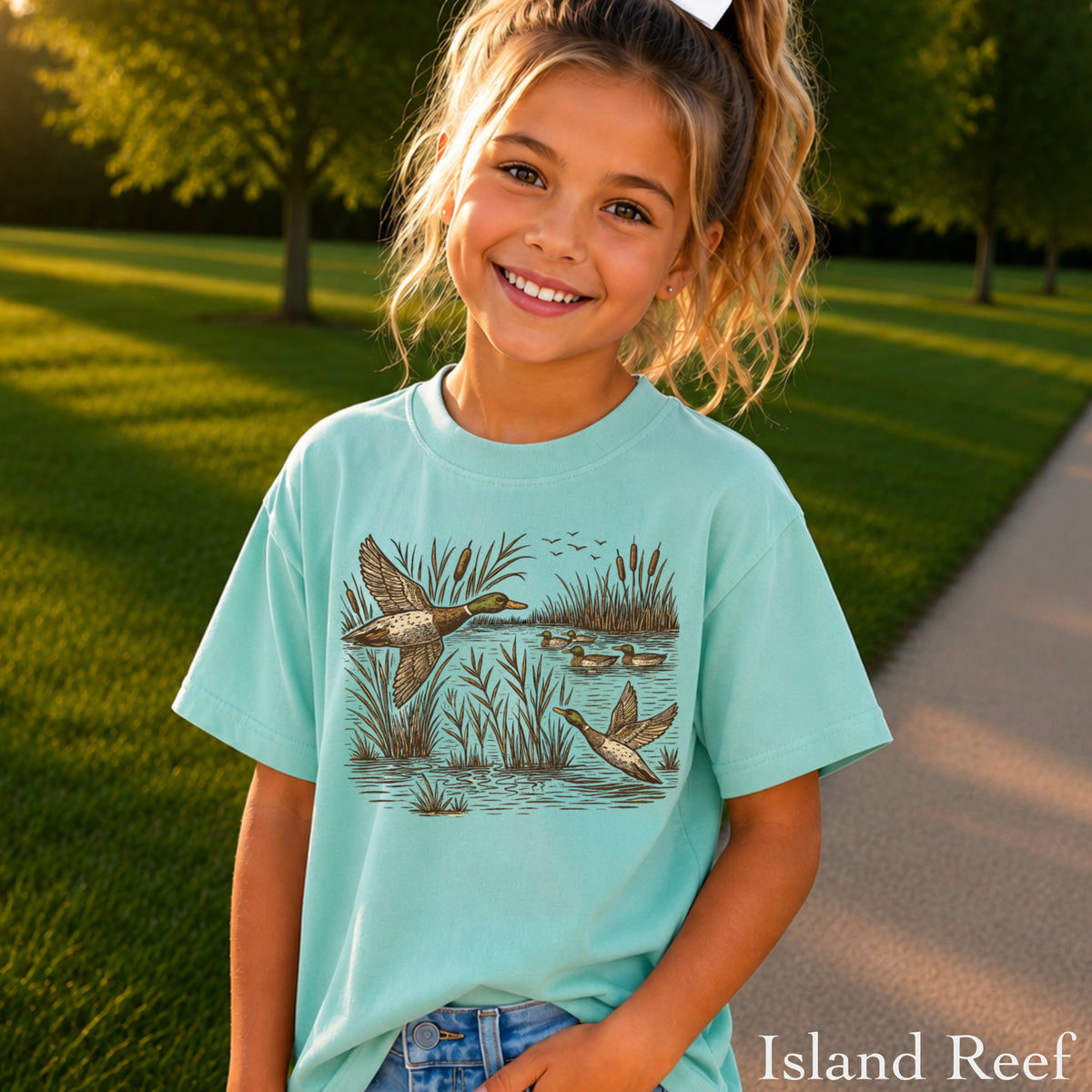 Mallard Ducks Youth Comfort Color T-Shirt