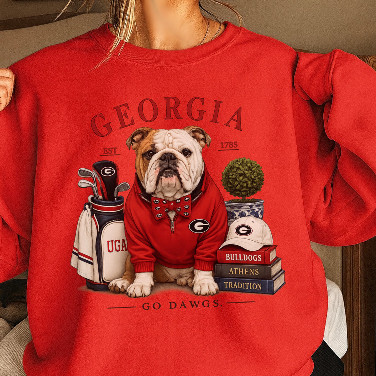 Red & Black Traditions Crewneck Sweatshirt