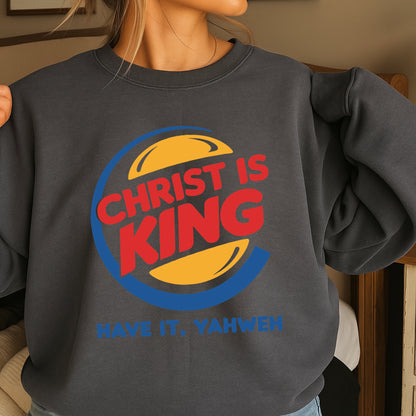 Christ Is King Christian Crewneck Sweatshirt