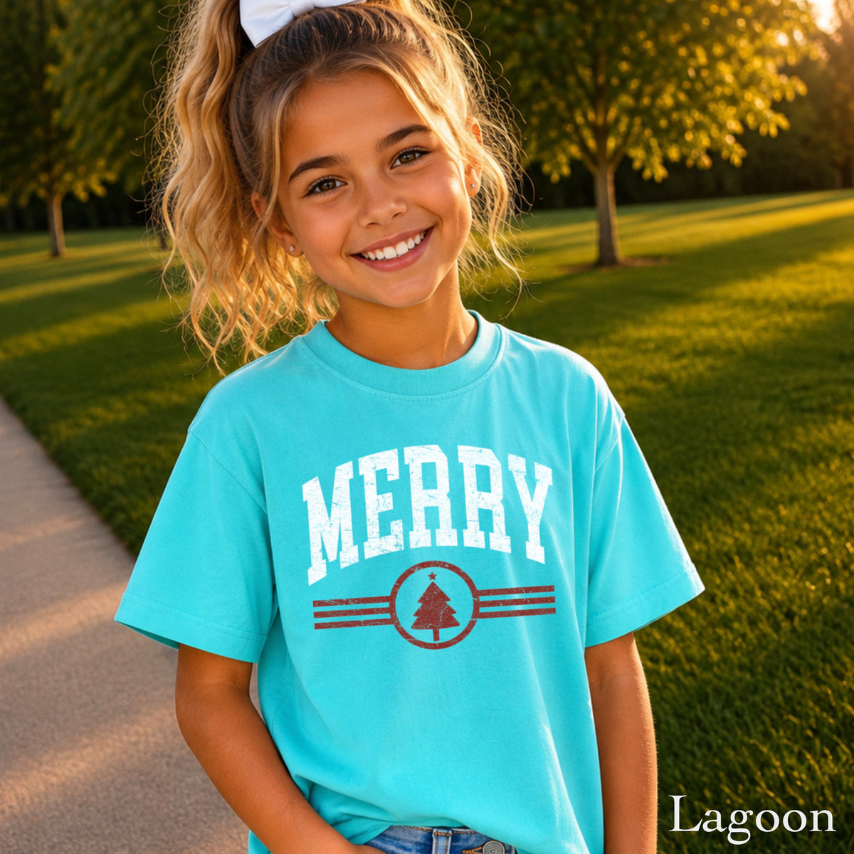 Merry Christmas Youth Comfort Color T-Shirt