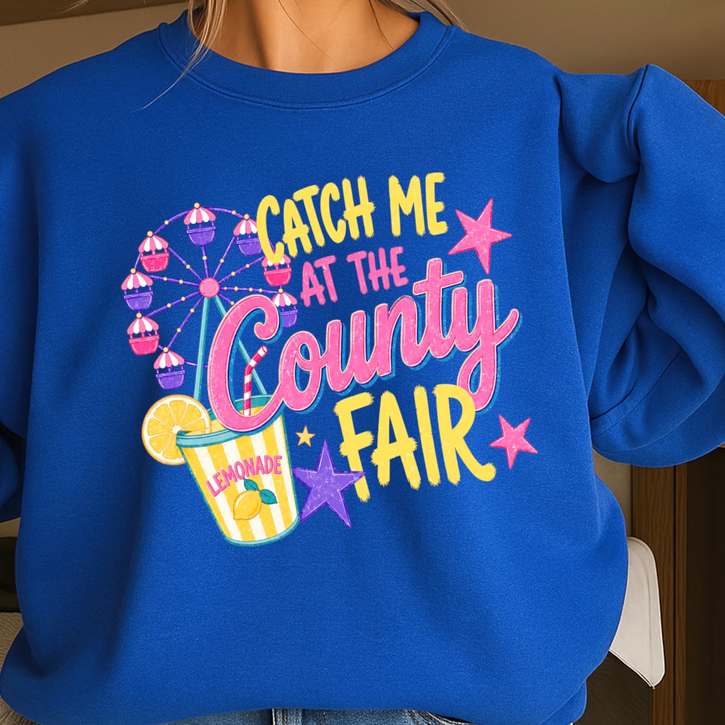 Catch Me At The County Fair Crewneck Sweatshirt