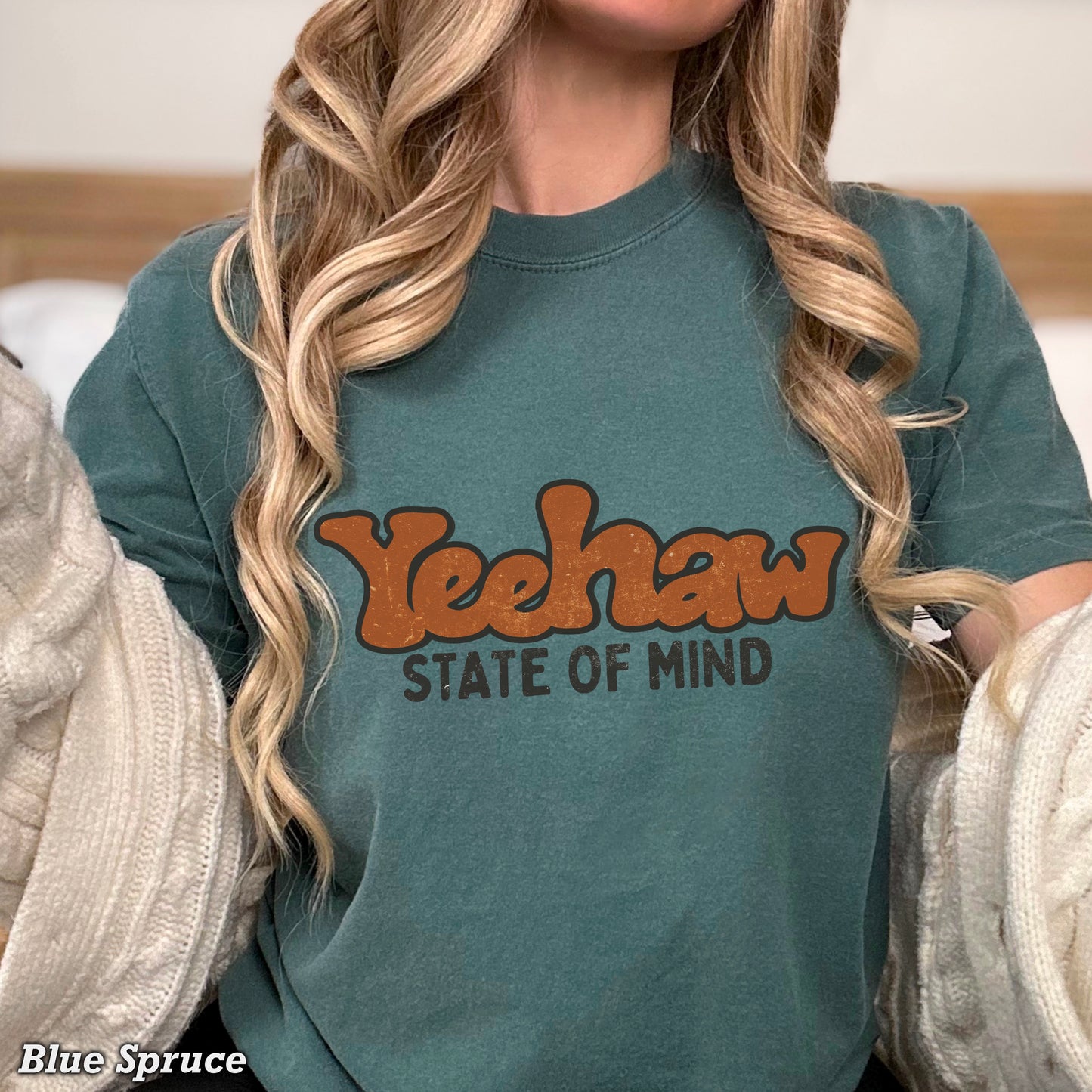 Yeehaw State Of Mind Comfort Color Graphic Tee