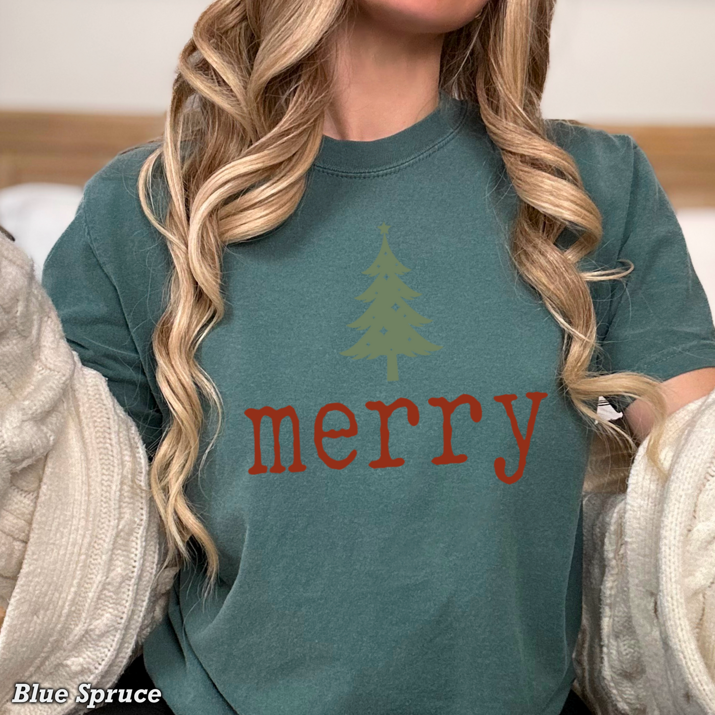 Merry Comfort Color Graphic Tee