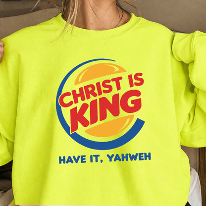 Christ Is King Christian Crewneck Sweatshirt