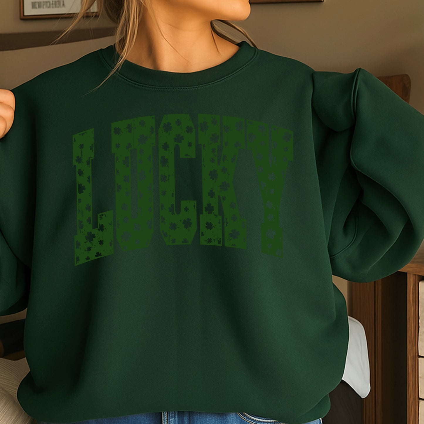 Lucky St. Patrick’s Day Crewneck Sweatshirt