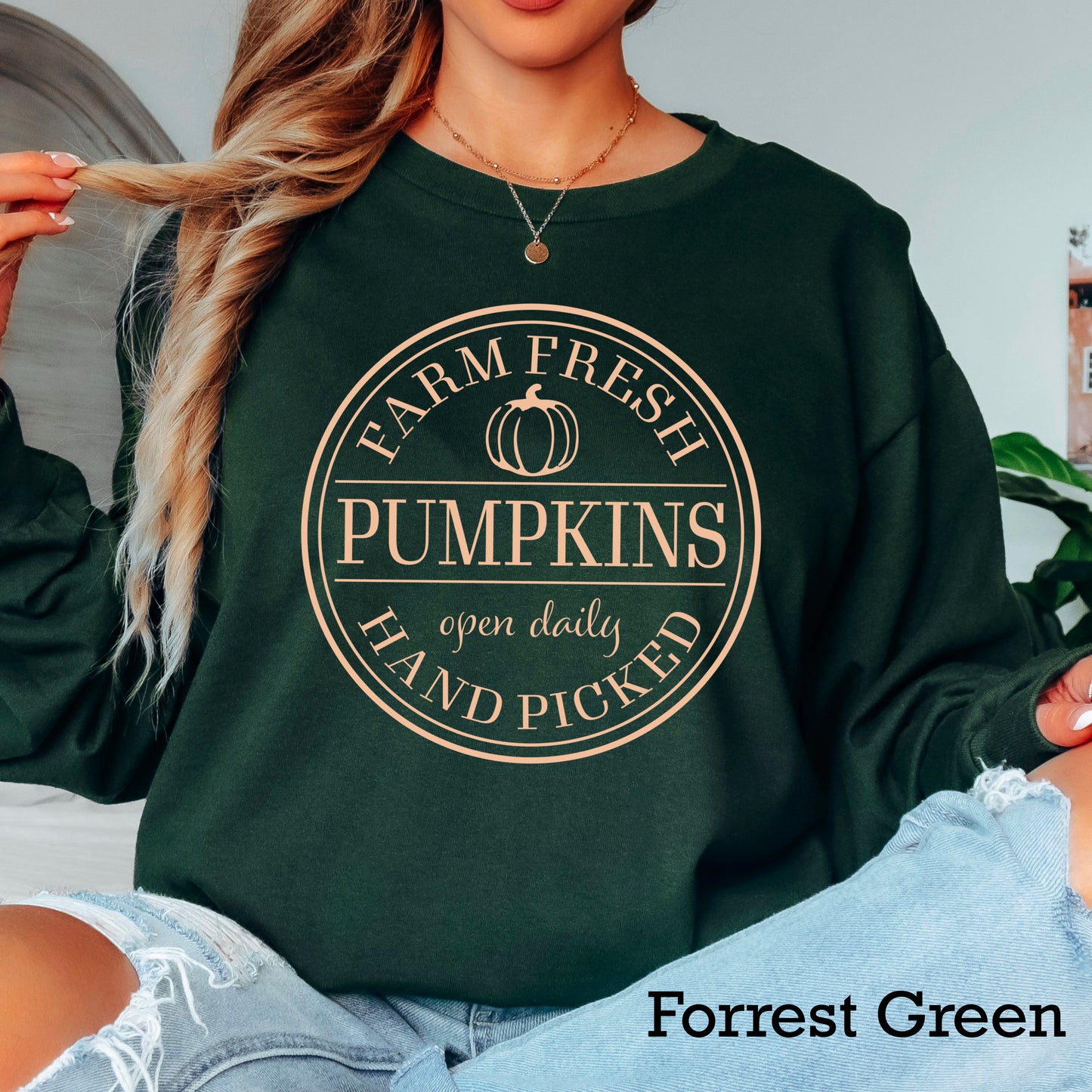 Farm Fresh Pumpkins Screen Print Transfer