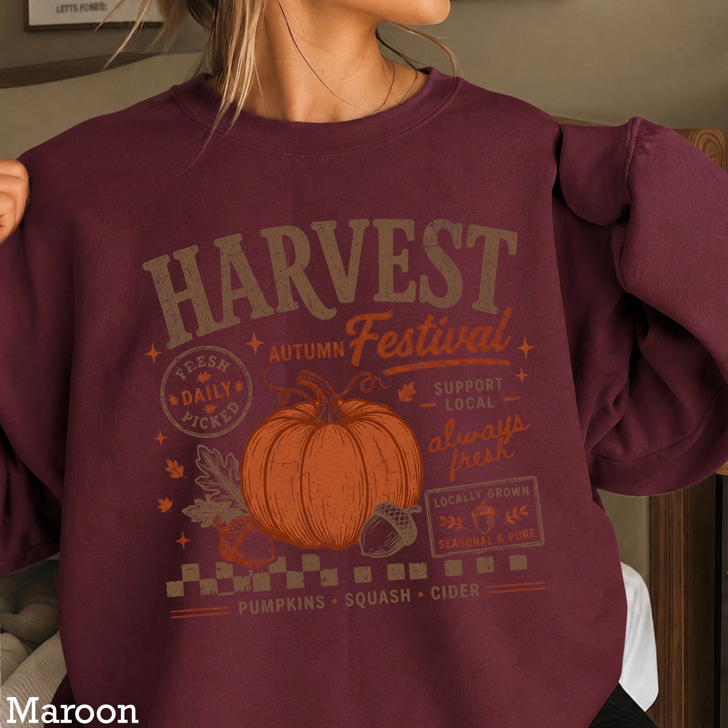 Harvest Festival Fall Crewneck Sweatshirt