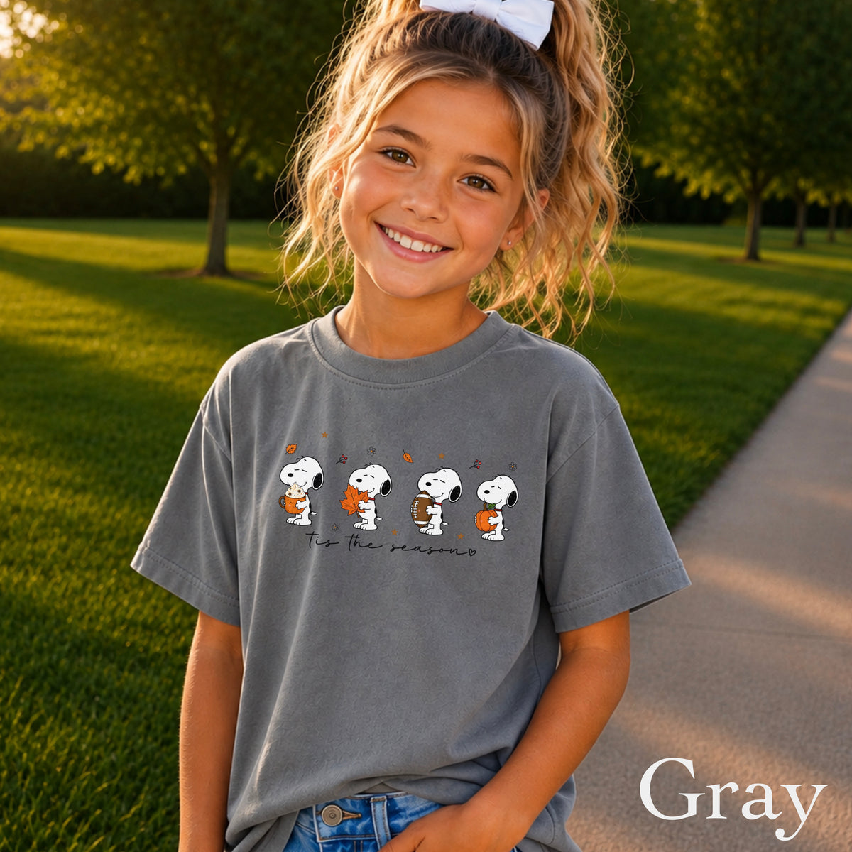 Tis The Season Fall Youth Comfort Color T-Shirt