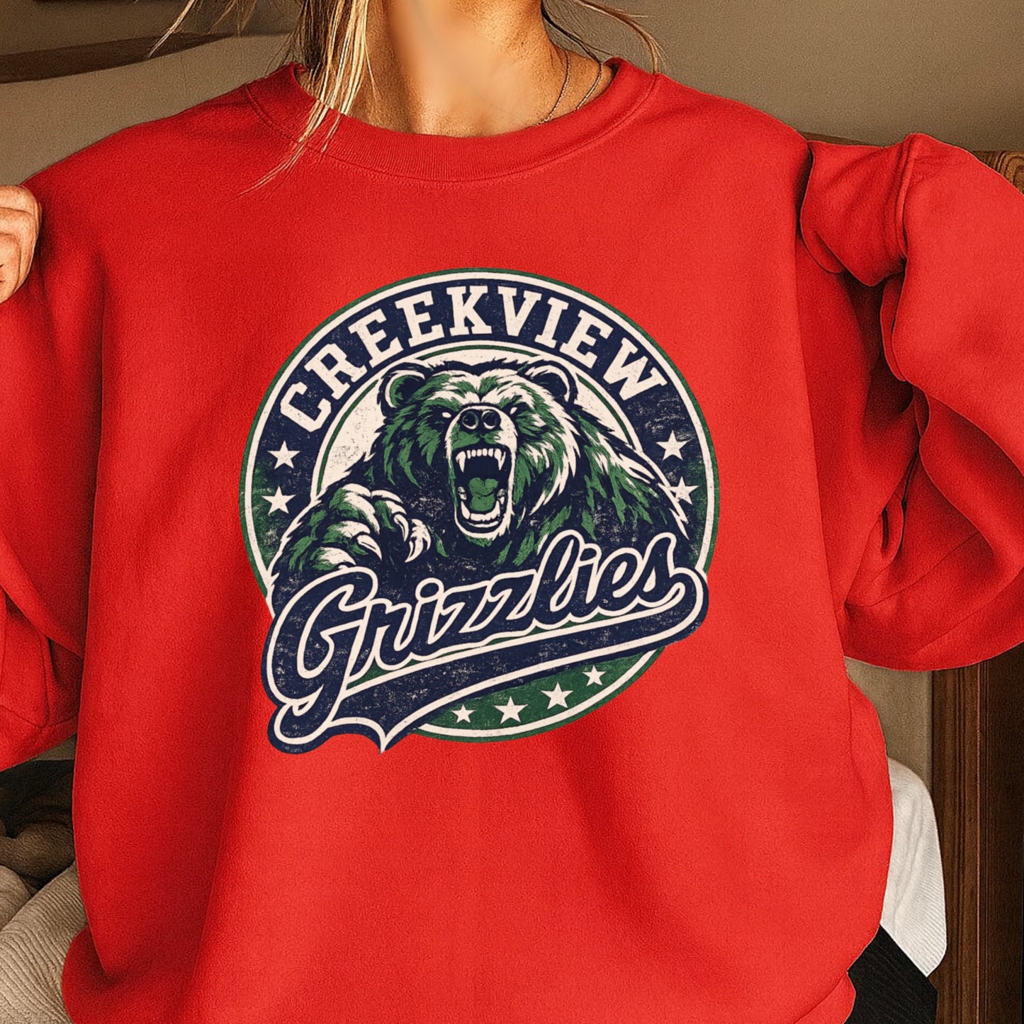 Creekview Grizzlies Crewneck Sweatshirt