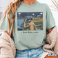 I Live Here Now Raccoon Baseball Comfort Color Graphic Tee
