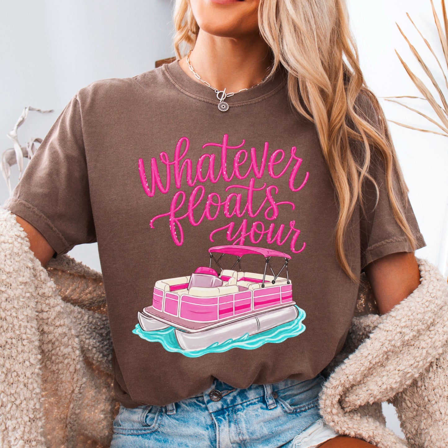 Whatever Floats Your Boat Comfort Color Graphic Tee