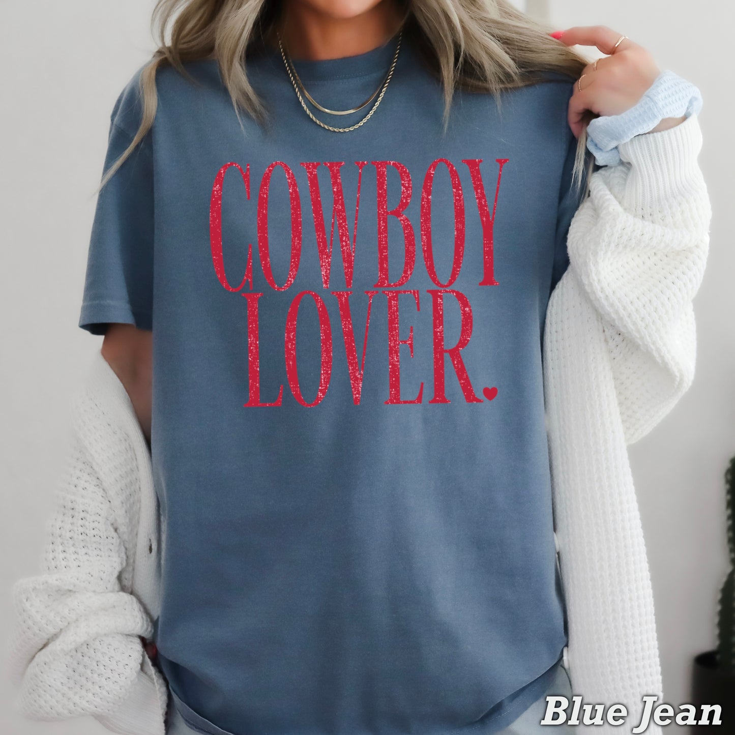 Cowboy Lover Valentine’s Day Comfort Color Graphic Tee