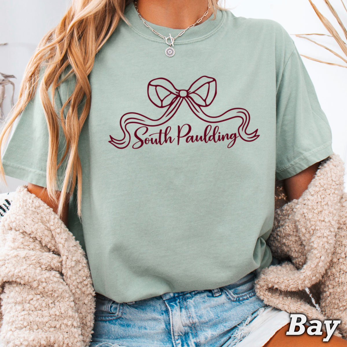 Spartans Coquette Bow Comfort Color Graphic Tee