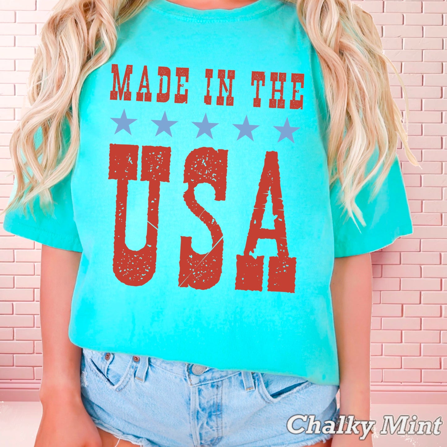 Made InThe USA July 4th Comfort Color Graphic Tee