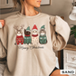 Meowy Christmas Graphic Crewneck Sweatshirt
