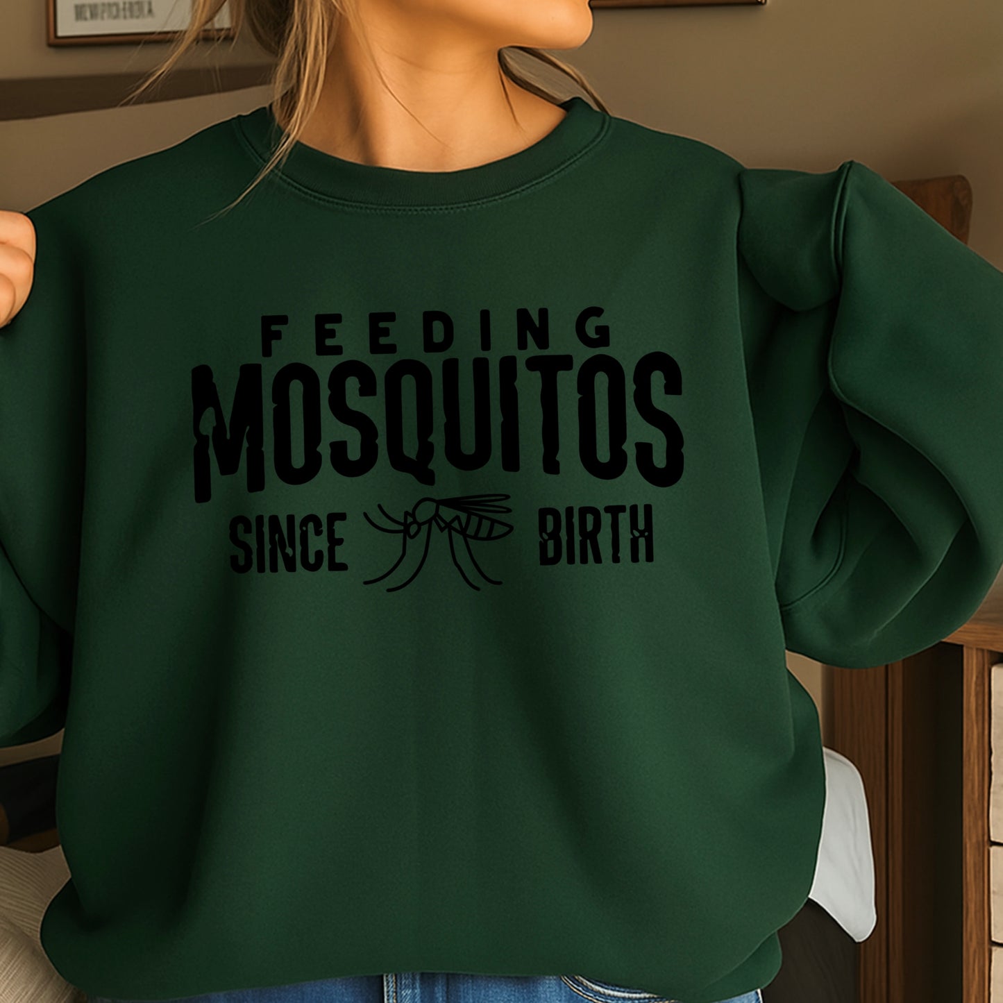 Feeding Mosquitoes Crewneck Sweatshirt