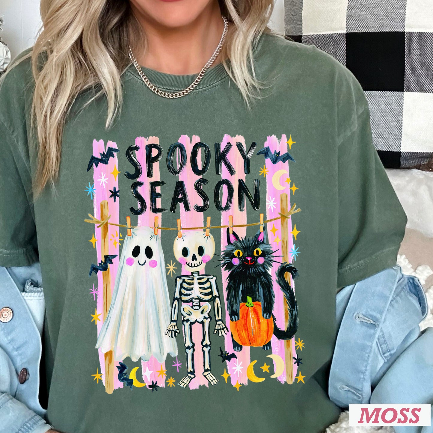 Spooky Season Halloween Comfort Color Graphic Tee