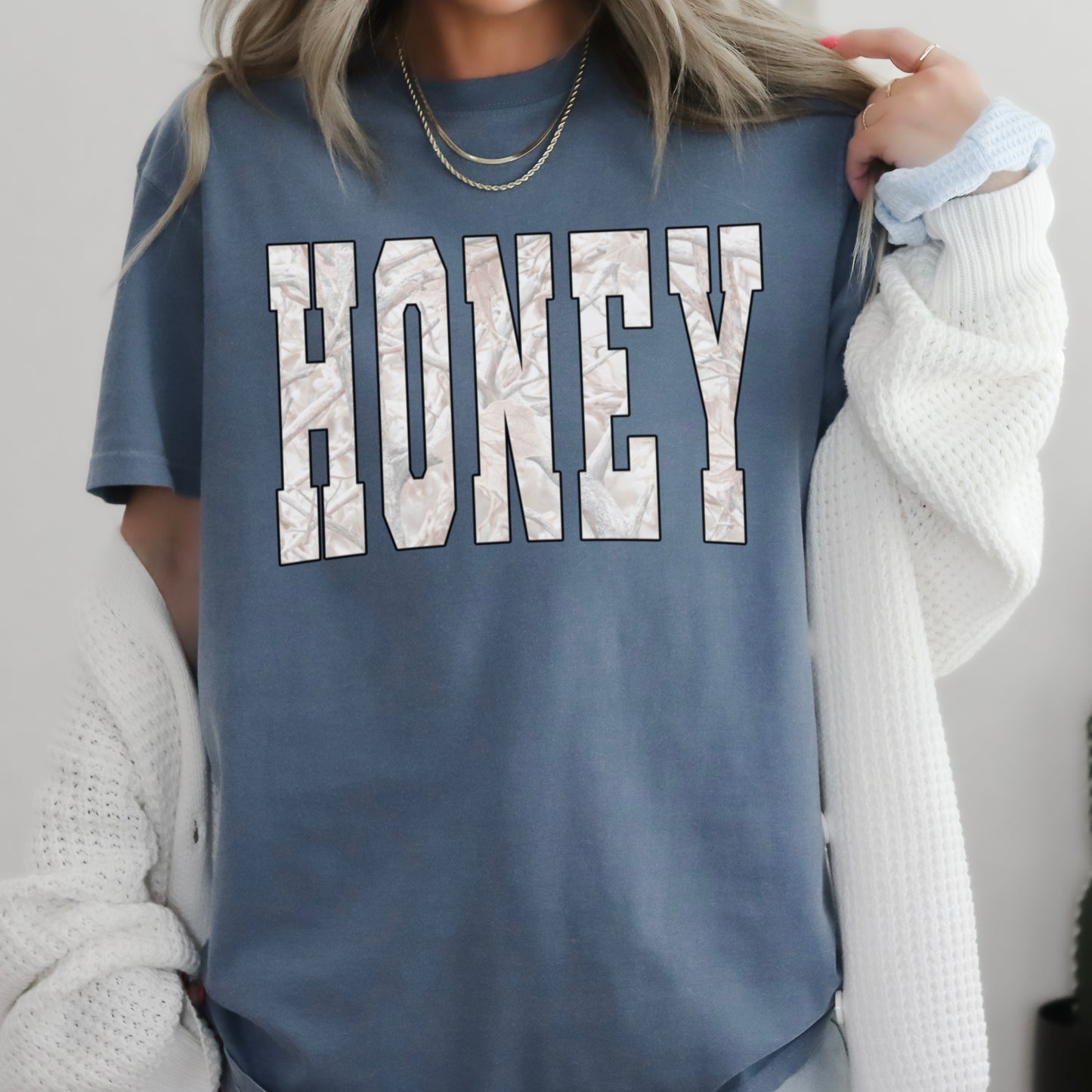 Honey Comfort Color Graphic Tee