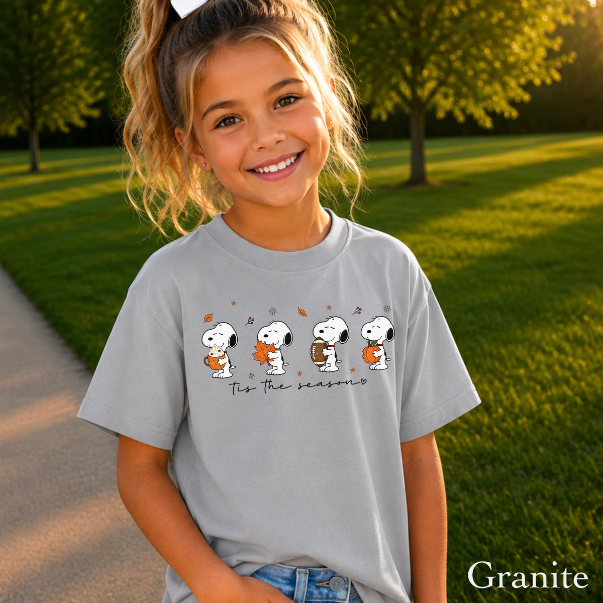 Tis The Season Fall Youth Comfort Color T-Shirt