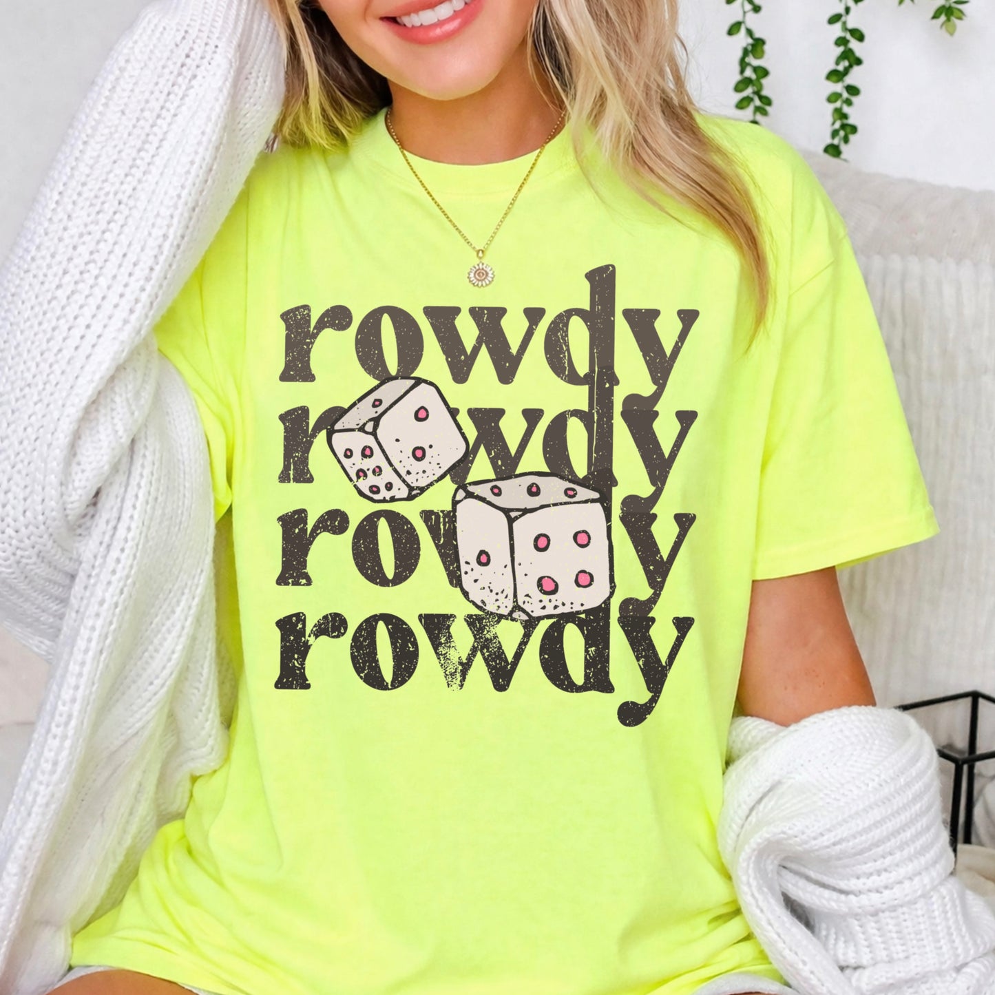 Rowdy Dice Comfort Color Graphic Tee