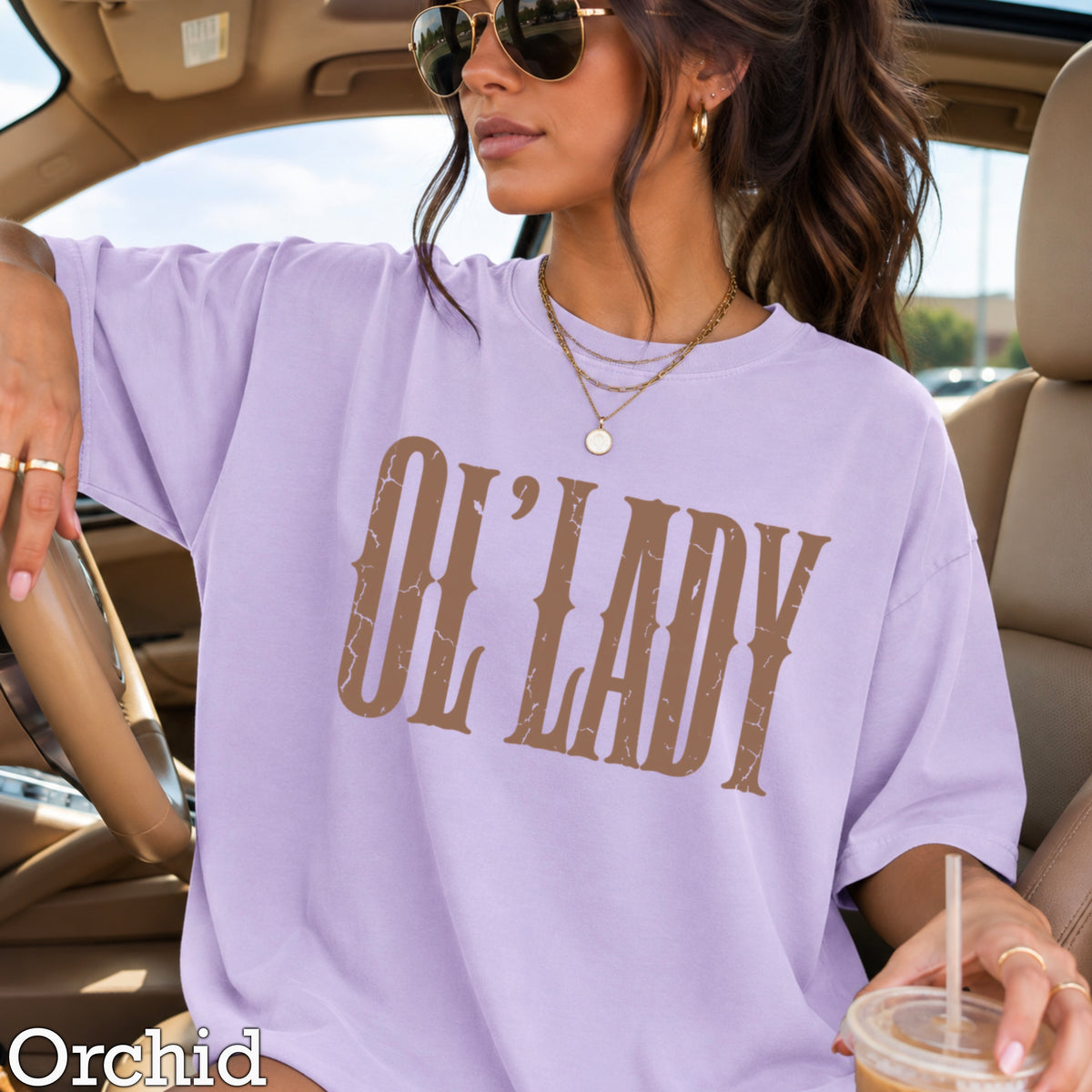 Ol’ Lady Comfort Color Graphic Tee