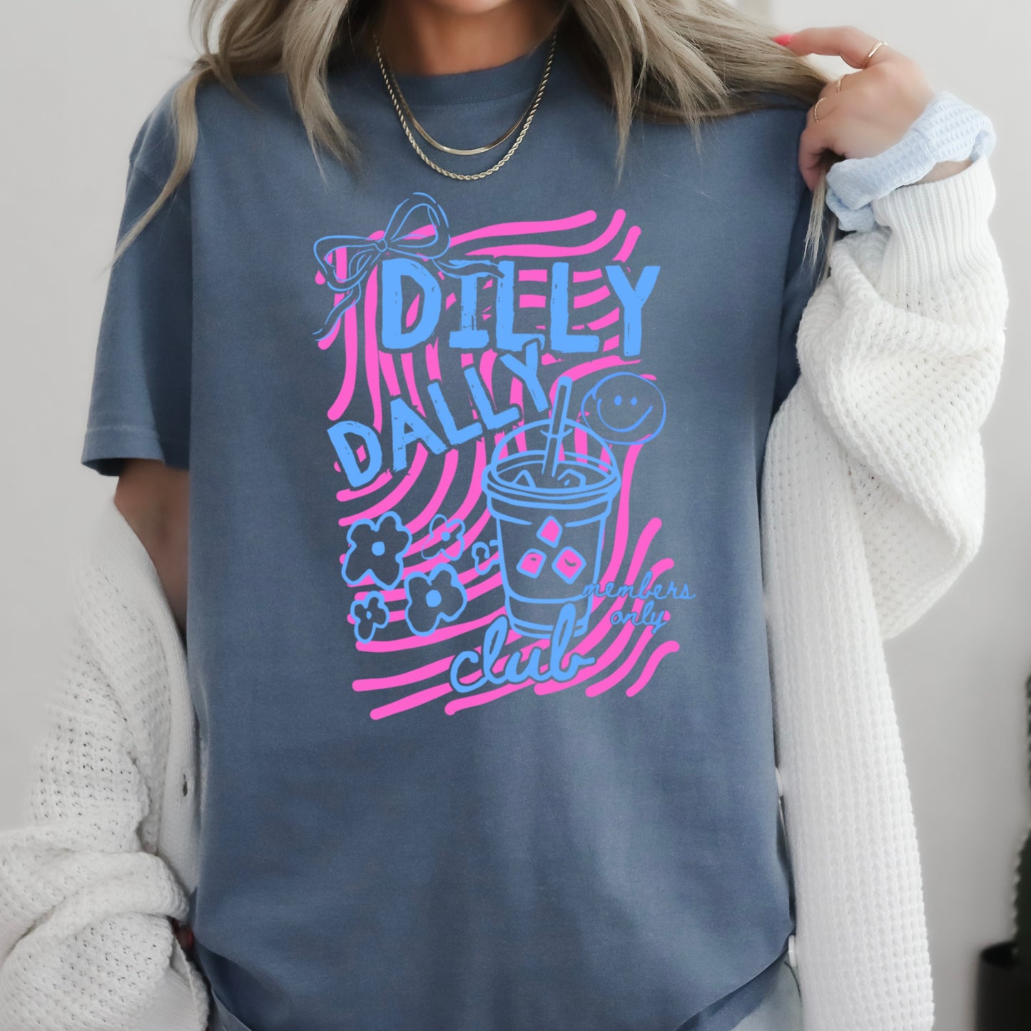 Dilly Dally Club Comfort Color Graphic Tee