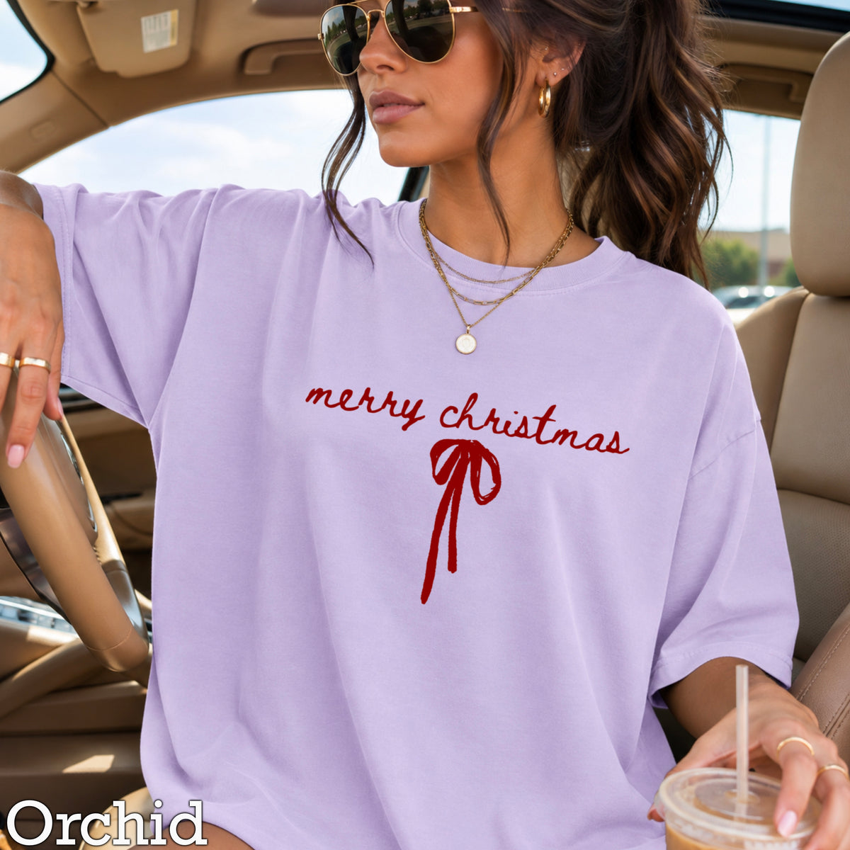 Merry Christmas Comfort Color Graphic Tee